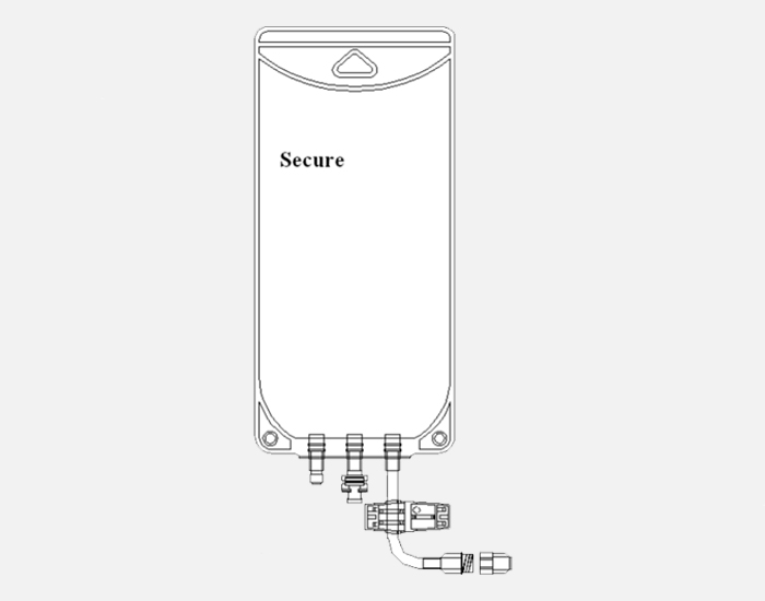Secure, 3000 ml, EVA Legless Bag, Female Screw Connector, Sterile, 50 ...